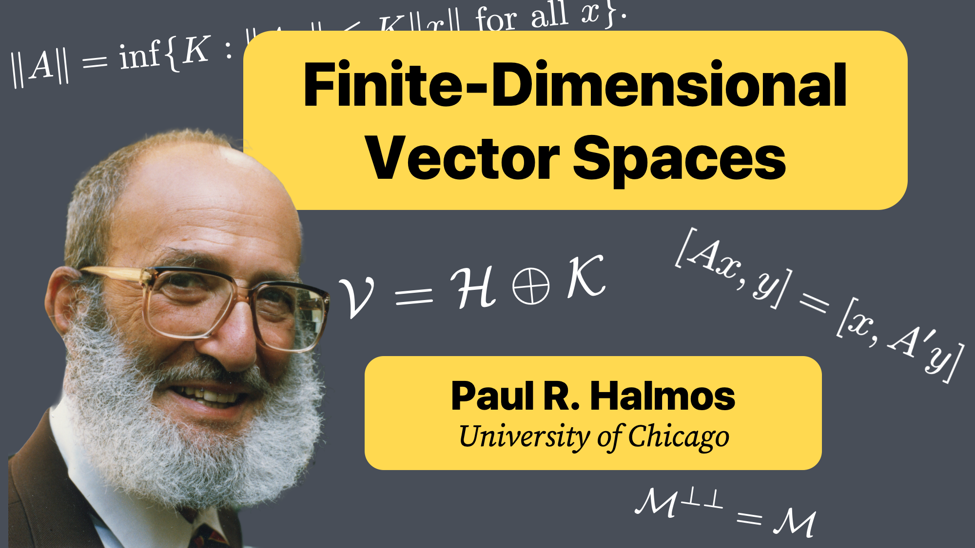Finite-Dimensional Vector Spaces